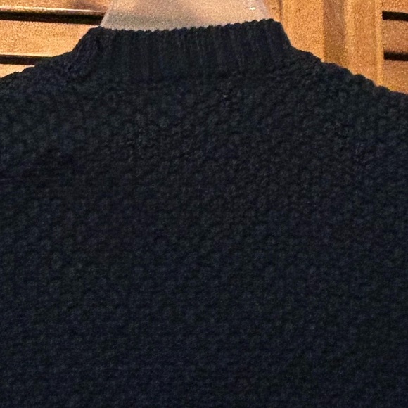 Orvis Navy Blue Chunky Knit Cardigan - Picture 10 of 16
